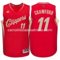 canotta jamal crawford #11 los angeles clippers natale 2015 rosso