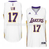 maglia jeremy lin #17 los angeles lakers 2014-2015 bianca