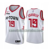 Maglia Uomo basket Houston Rockets bianca Tyson Chandler 79 Dichiarazione stagione 2020-21