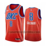 Maglia Uomo basket Oklahoma City Thunder Arancione Danilo Gallinari 8 Dichiarazione stagione 2020-21