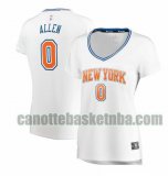 canotta Donna basket New York Knicks Bianco Kadeem Allen 0 Dichiarazione Edition