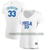 canotta Donna basket Philadelphia 76ers Bianco Robert Covington 33 association edition