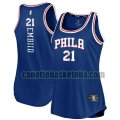 canotta Donna basket Philadelphia 76ers Blu Joel Embiid 21 clasico