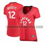 canotta Donna basket Toronto Raptors Rosso Oshae Brissett 12 icon edition