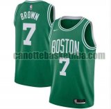 canotta Uomo basket Boston Celtics verde Jaylen Brown 7 2020-21 Icon Edition Swingman