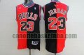 canotta Uomo basket Chicago Bulls Nero Rosso Michael Jordan 23 Pallacanestro