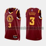 canotta Uomo basket Cleveland Cavaliers Rosso RUBIO 3 2022 City Edition 75th Anniversary Edition
