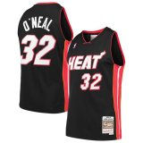 canotta Uomo basket Miami Heat Nero Shaquille O'Neal 32 Classico Swingman
