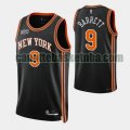 canotta Uomo basket New York Knicks Nero rj barrett 9 2022 City Edition 75th Anniversary Edition