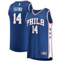canotta Uomo basket Philadelphia 76ers Blu Anthony Brown 14 Icon Edition