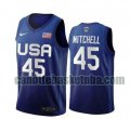 canotta Uomo basket USA 2020 blu Donovan Mitchell 45 USA Olimpicos 2020