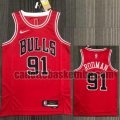 canotta poco prezzo Uomo basket Chicago Bulls rosso RODMAN 91 21-22 75° anniversario