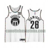 Maglia Uomo basket Brooklyn Nets Bianco Spencer Dinwiddie 26 2020-21 City Edition