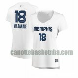 canotta Donna basket Memphis Grizzlies Bianco Yuta Watanabe 18 association edition