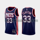 canotta Uomo basket Brooklyn Nets Blu reale CLAXTON 33 2022 City Edition 75th Anniversary Edition