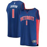 canotta Uomo basket Detroit Pistons Blu Reggie Jackson 1 Icon Edition