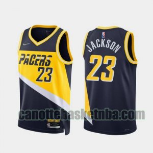 canotta Uomo basket Indiana Pacers Blu oscuro JACKSON 23 2022 City Edition 75th Anniversary Edition