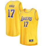 canotta Uomo basket Los Angeles Lakers Giallo Isaac Bonga 17 Icon Edition