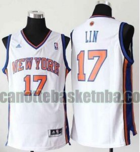 canotta Uomo basket New York Knicks Bianco Jeremy Lin 17 Ritorno al passato