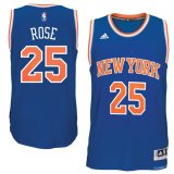 canotta Uomo basket New York Knicks Blu Derrick Rose 25 climacool Road Swingman
