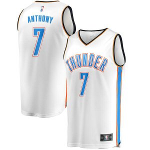 canotta Uomo basket Oklahoma City Thunder Bianco Carmelo Anthony 7 Association Edition