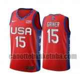 canotta Uomo basket USA 2020 Rosso Brittney Griner 15 USA Olimpicos 2020