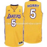 canotte nba robert horry #5 los angeles lakers rev30 giallo