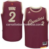 maglia cleveland cavaliers kyrie irving #2 natale 2015 resso