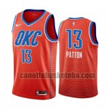 Maglia Uomo basket Oklahoma City Thunder Arancione Justin Patton 13 Dichiarazione stagione 2020-21