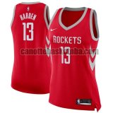 canotta Donna basket Houston Rockets Rosso James Harden 13 Nike icon edition