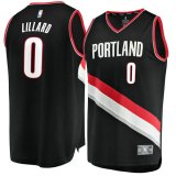 canotta Uomo basket Portland Trail Blazers Nero Damian Lillard 0 Icon Edition