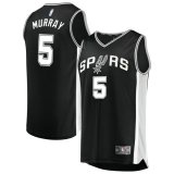 canotta Uomo basket San Antonio Spurs Nero Dejounte Murray 5 Icon Edition