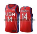 canotta Uomo basket USA 2020 Rosso Tina Charles 14 USA Olimpicos 2020
