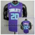 canotta poco prezzo Uomo basket Charlotte Hornets Viola Hornets Hayward 20 NBA