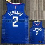 canotta poco prezzo Uomo basket Los Angeles Clippers Blu LEONARD 2 21-22 75° anniversario