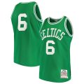 canotta basket donna boston celtics Bill Russell #6 verde