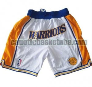 pantaloncini Uomo basket Golden State Warriors bianca Tascabili Swingman
