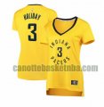 canotta Donna basket Indiana Pacers Giallo Aaron Holiday 3 Dichiarazione Edition