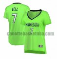 canotta Donna basket Minnesota Timberwolves Verde Jordan Bell 7 Dichiarazione Edition