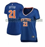 canotta Donna basket New York Knicks Blu Damyean Dotson 21 icon edition