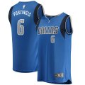 canotta Uomo basket Dallas Mavericks Blu Kristaps Porzingis 6 Icon Edition
