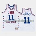canotta Uomo basket Detroit Pistons Bianco Isiah Thomas 11 All Star 1988