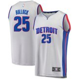 canotta Uomo basket Detroit Pistons Grigio Reggie Bullock 25 Dichiarazione Edition