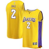 canotta Uomo basket Los Angeles Lakers Giallo Lonzo Ball 2 Icon Edition