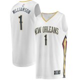 canotta Uomo basket New Orleans Pelicans Bianco Zion Williamson 1 Association Edition