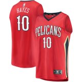 canotta Uomo basket New Orleans Pelicans Rosso Jaxson Hayes 10 Dichiarazione Edition