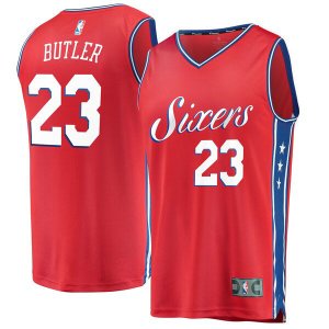 canotta Uomo basket Philadelphia 76ers Rosso Jimmy Butler 23 Dichiarazione Edition