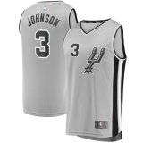 canotta Uomo basket San Antonio Spurs Grigio Keldon Johnson 3 Dichiarazione Edition