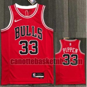 canotta poco prezzo Uomo basket Chicago Bulls rosso PIPPEN 33 21-22 75° anniversario