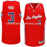 canotta chris paul #3 los angeles clippers revolution 30 rosso